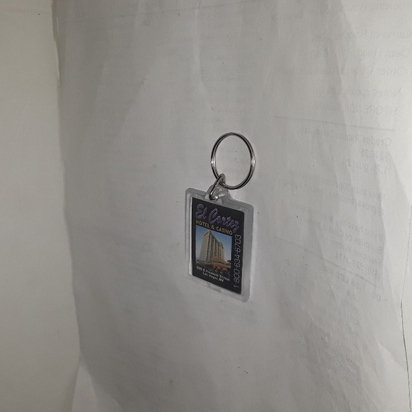 RARE NEW EL CORTEZ HOTEL & CASINO FREMONT ST LAS VEGAS NV KEY KEYRING - Picture 5 of 6